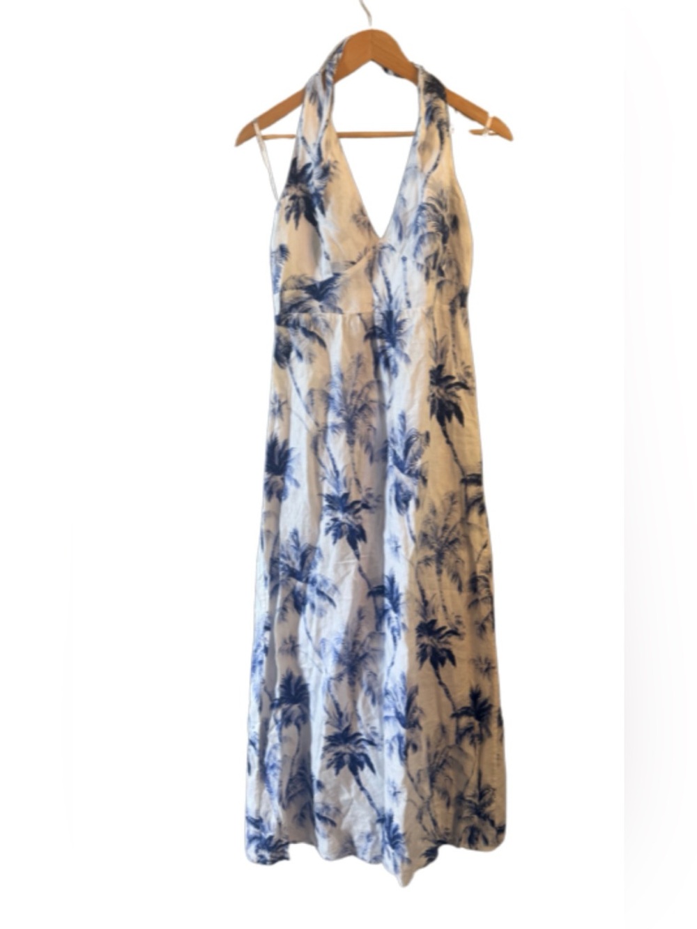 Tommy Bahama Art of Palms 100% Linen Maxi Dress Size Medium - Picture 2 of 7